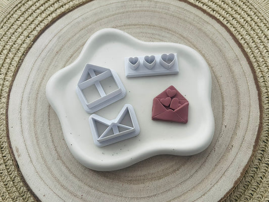 Set decupatoare / cuttere plic inimi #0133