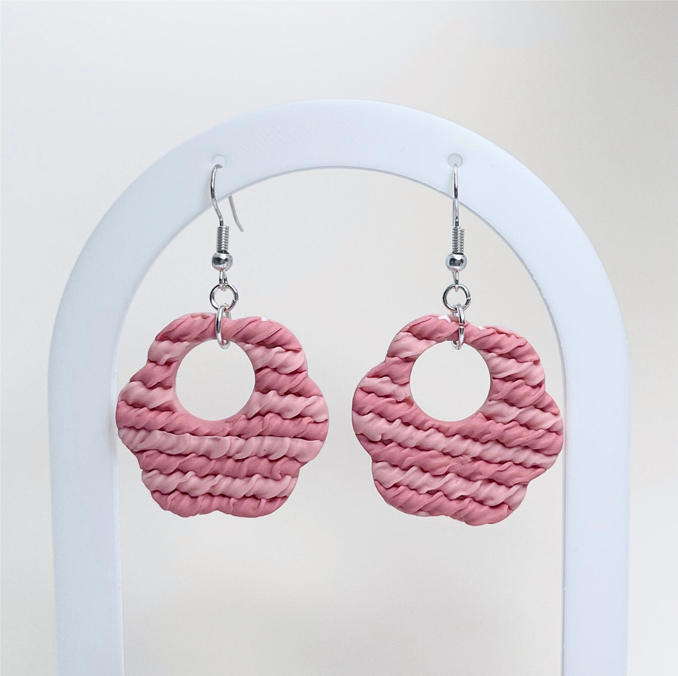 Cercei din lut polimeric ROSY CHEEKS