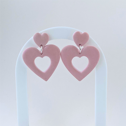 Cercei din lut polimeric LOVE CHARMS