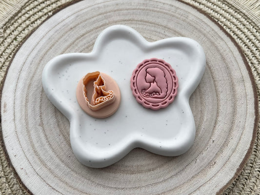 Ștampilă femeie camee #0158