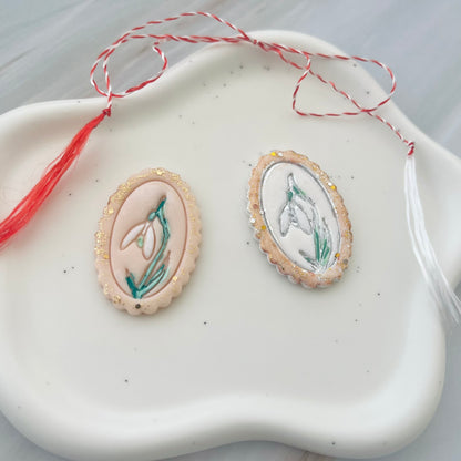 Broșe mărțișor din lut polimeric SPRING GRACE