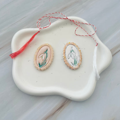 Broșe mărțișor din lut polimeric SPRING GRACE