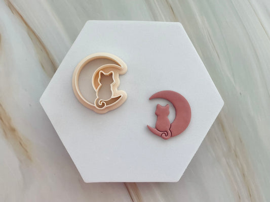 Decupator / Cutter lună pisică #0001