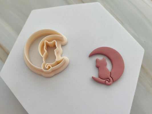 Decupator / Cutter lună pisică #0001