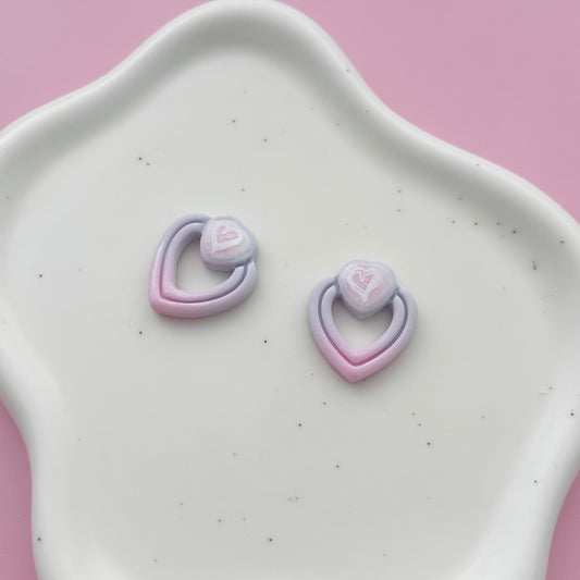 Cercei din lut polimeric SWEET HEARTS