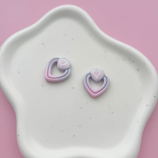 Cercei din lut polimeric SWEET HEARTS