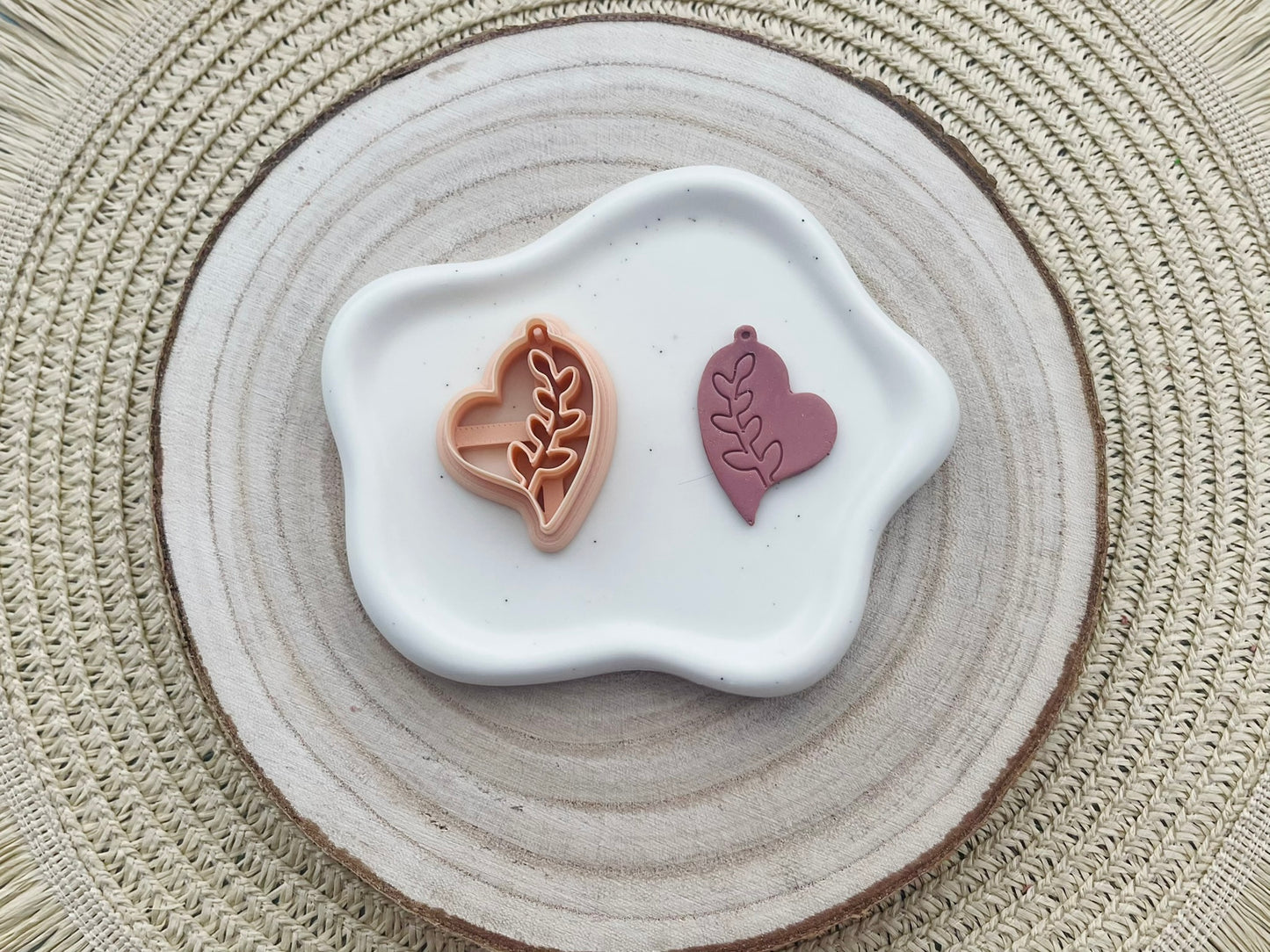 Set decupatoare / cuttere inimă frunze #0140