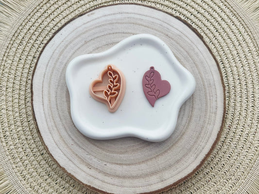 Set decupatoare / cuttere inimă frunze #0140