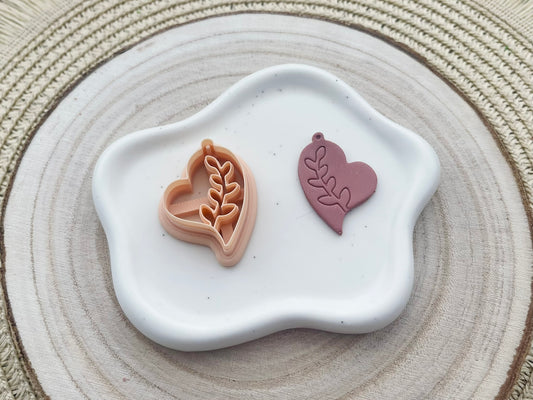 Set decupatoare / cuttere inimă frunze #0140