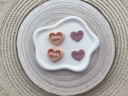 Set decupatoare / cuttere inimă Love XOXO #0142