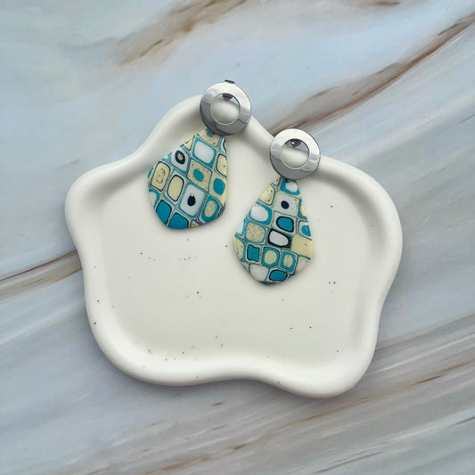 Cercei din lut polimeric OCEAN DROPS