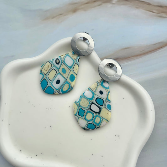 Cercei din lut polimeric OCEAN DROPS