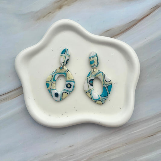 Cercei din lut polimeric OCEAN RINGS