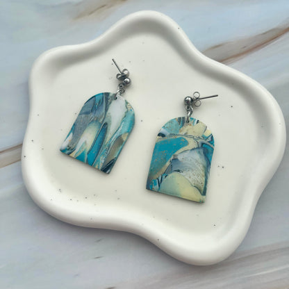 Cercei din lut polimeric OCEAN WAVES #C0085