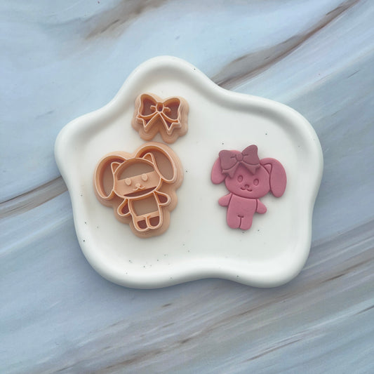 Set decupatoare / Cuttere iepure cu fundă #0218