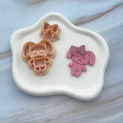 Set decupatoare / Cuttere iepure cu fundă #0218