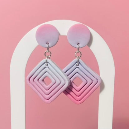 Cercei din lut polimeric BLUSH SKIES