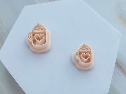 Set decupatoare / cuttere cană inimă #0129