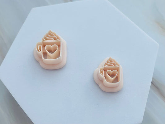 Set decupatoare / cuttere cană inimă #0129