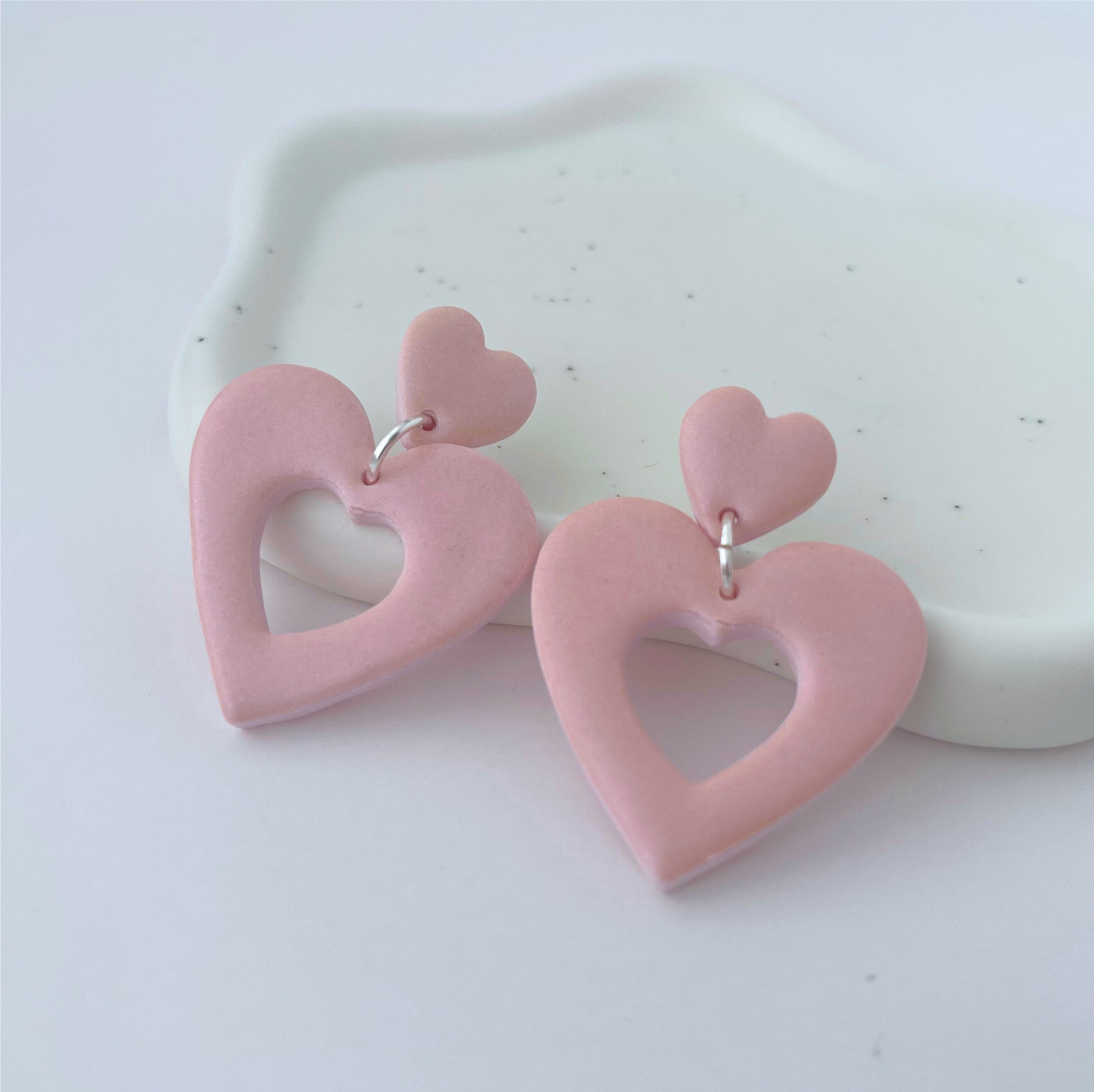 Cercei din lut polimeric LOVE CHARMS